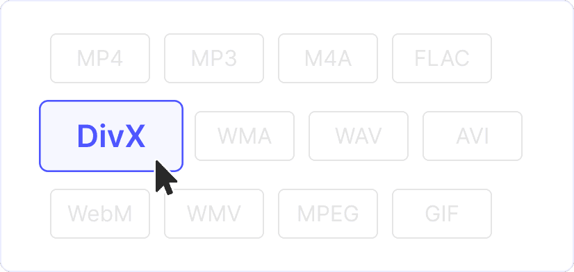 2. Choose DivX output