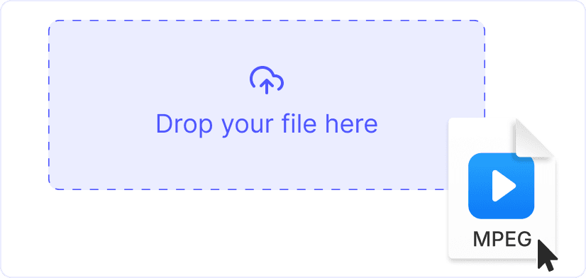 1. Carica il file MPEG o MPG