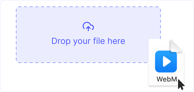 1. Upload your WebM