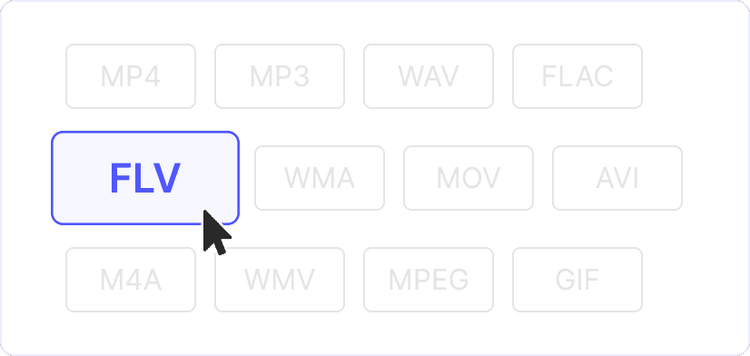 2. Select FLV output