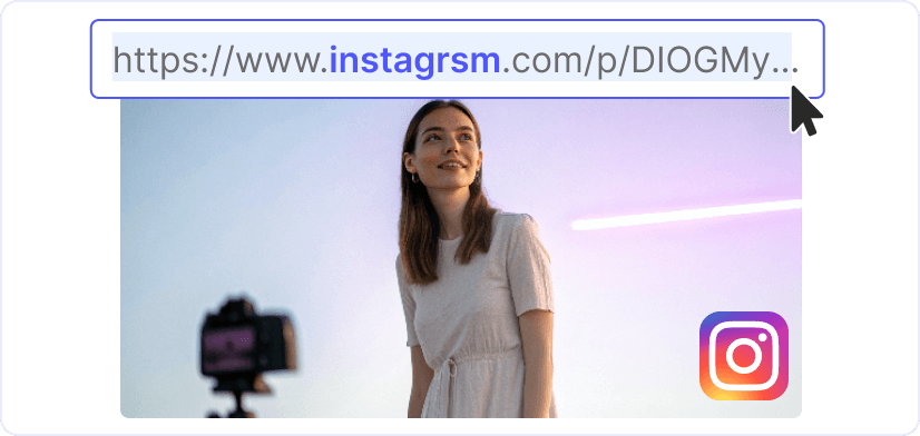 1. Copy the Instagram link