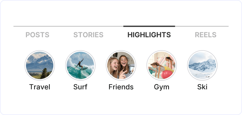 2. The "Highlights" tab opens first