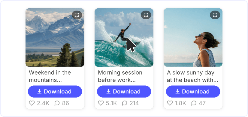 3. Scroll and open any post