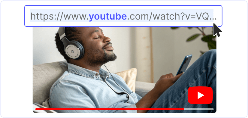1. Copy the YouTube link
