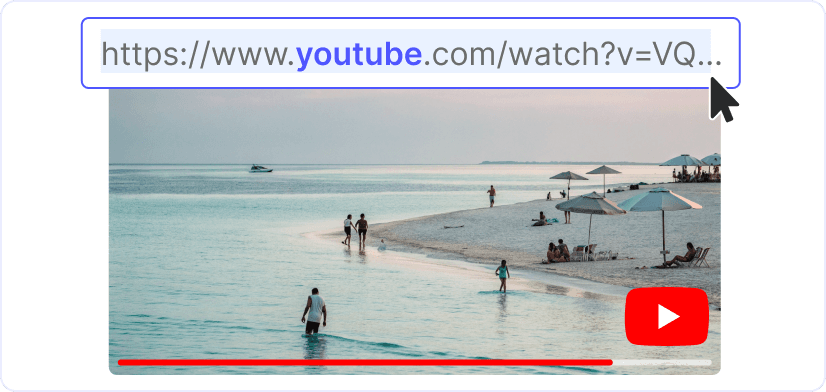 1. Copy the YouTube link