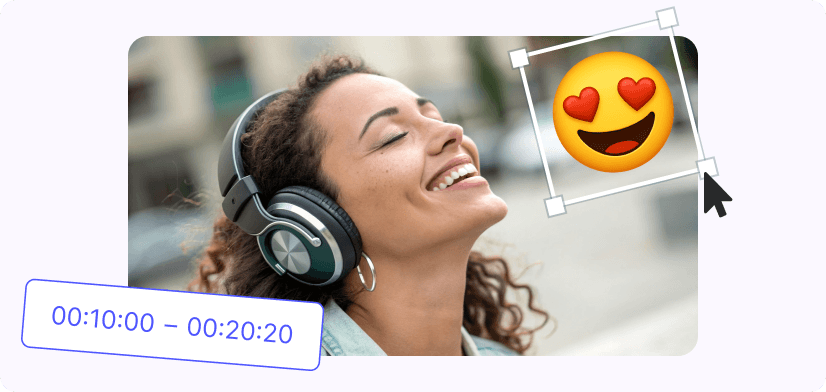 2. Place and time your emojis