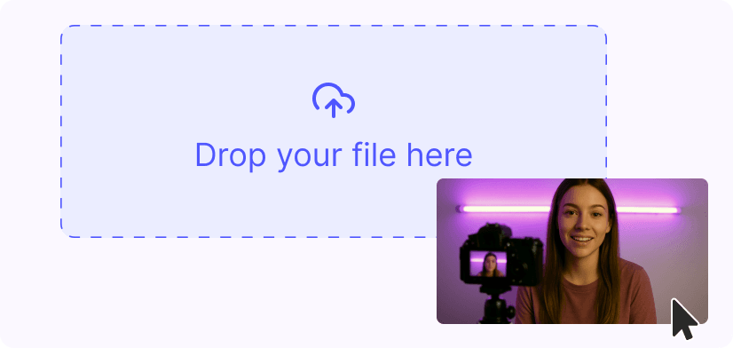 1. Upload a video
