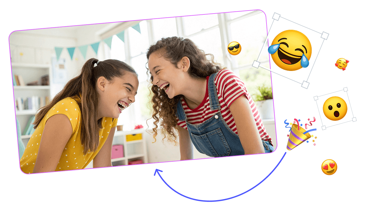 Add funny emoji for free